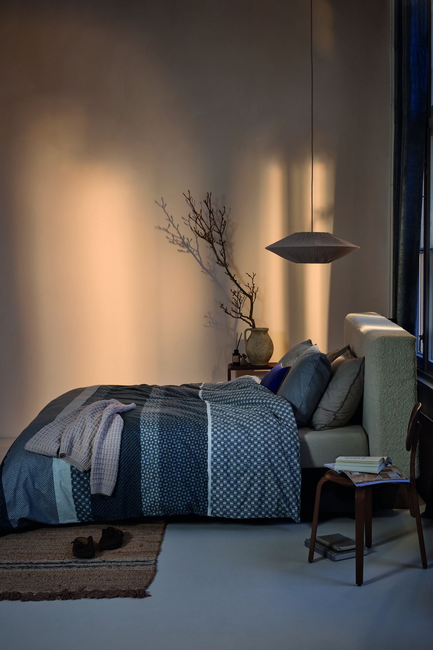 Beddinghouse Dekbedovertrek Flanel Fera Blauw