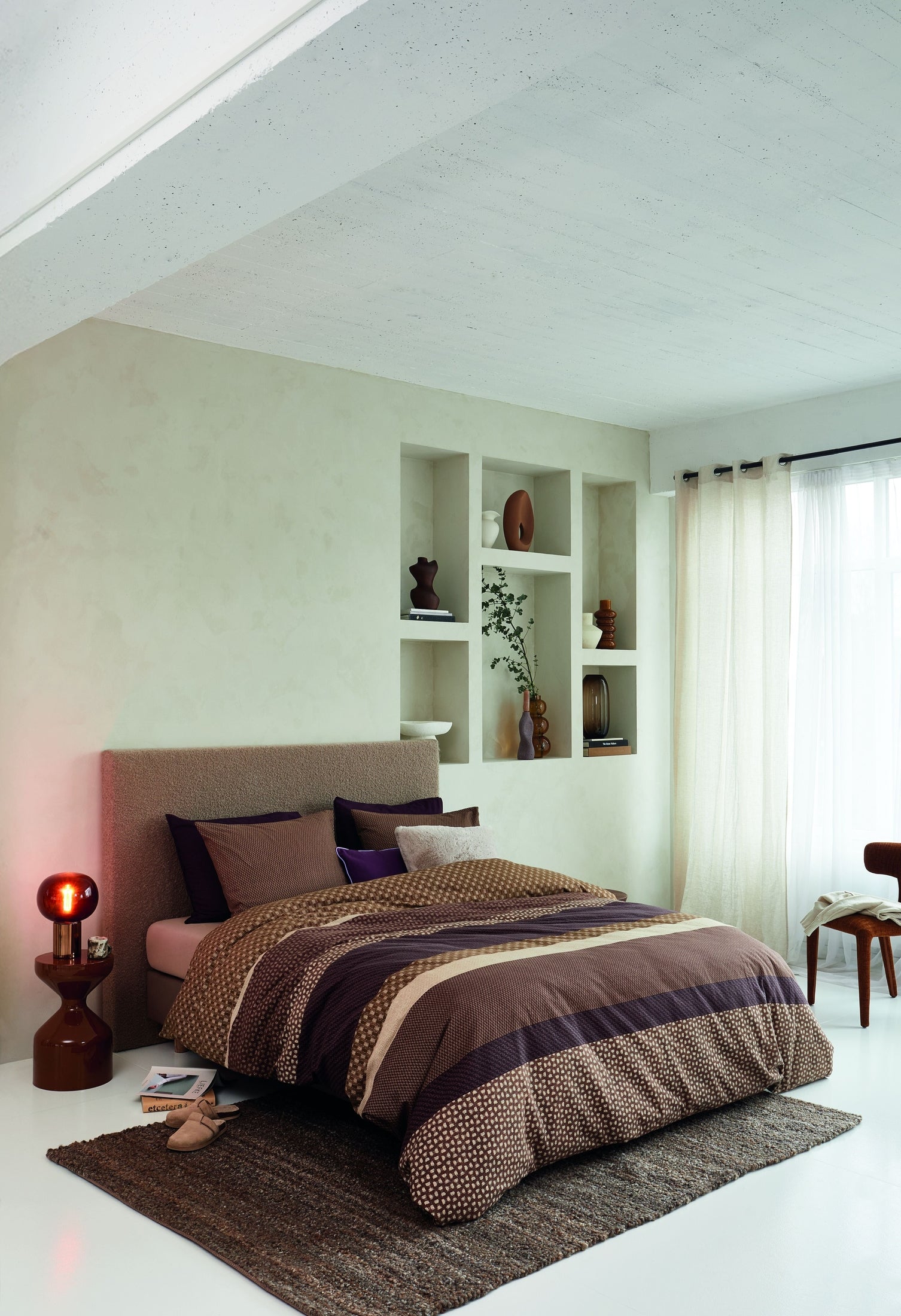 Beddinghouse Dekbedovertrek Flanel Fera Bruin