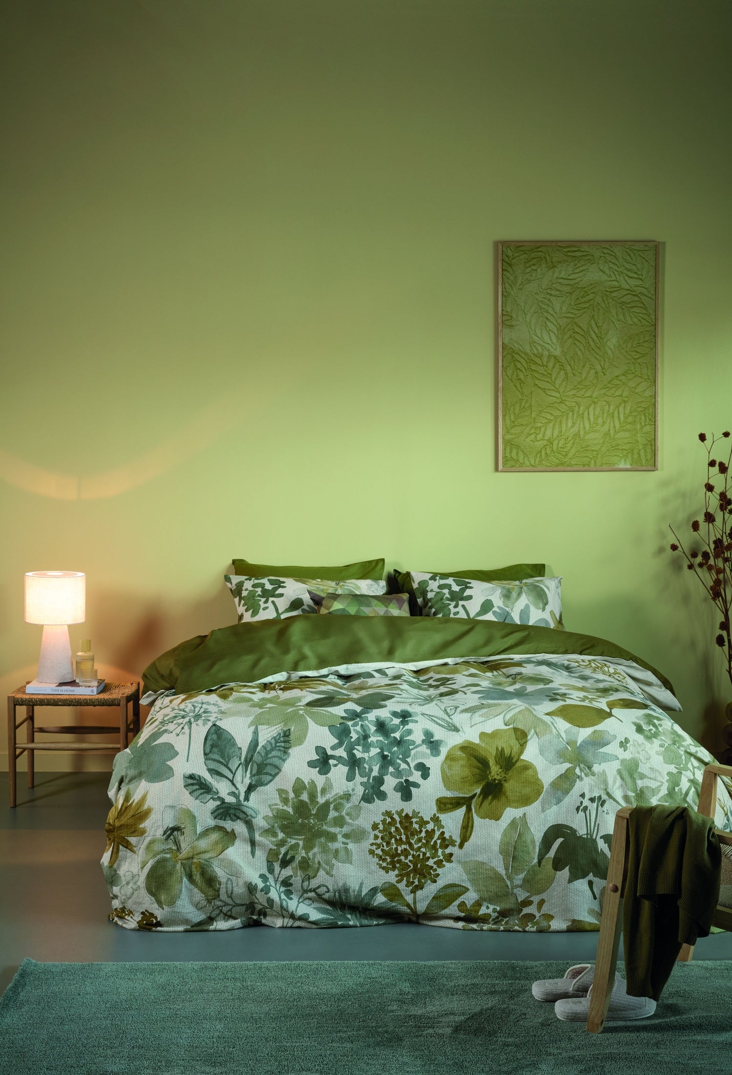 Beddinghouse Dekbedovertrek Katoen Lilian Groen
