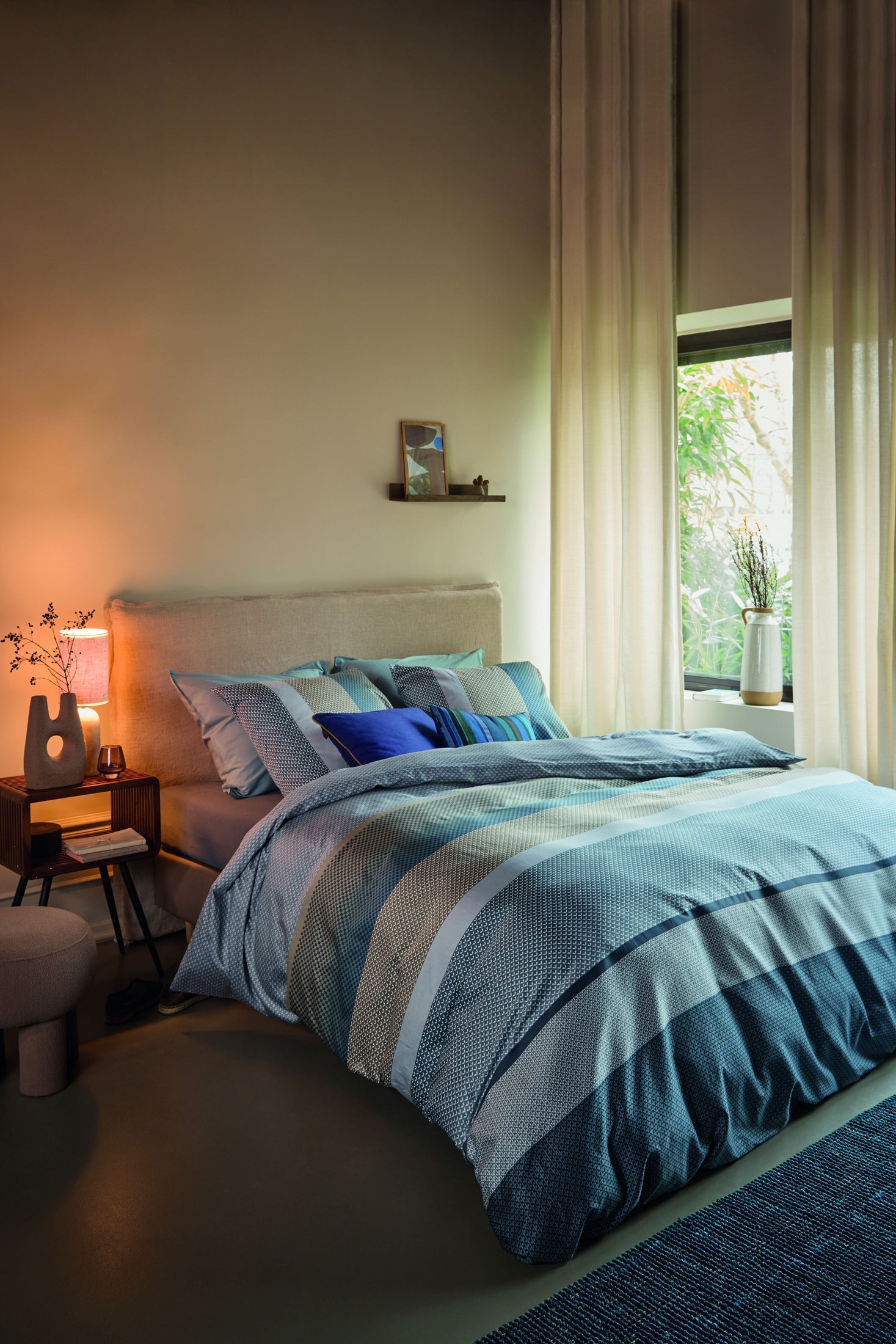 Beddinghouse Dekbedovertrek Satijn Marthe Blauw