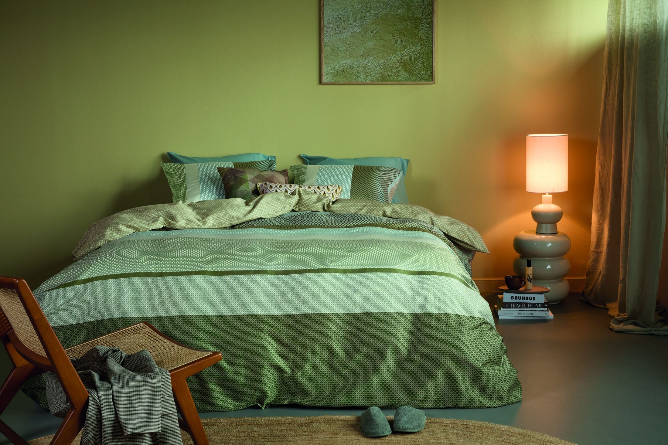 Beddinghouse Dekbedovertrek Satijn Marthe Groen