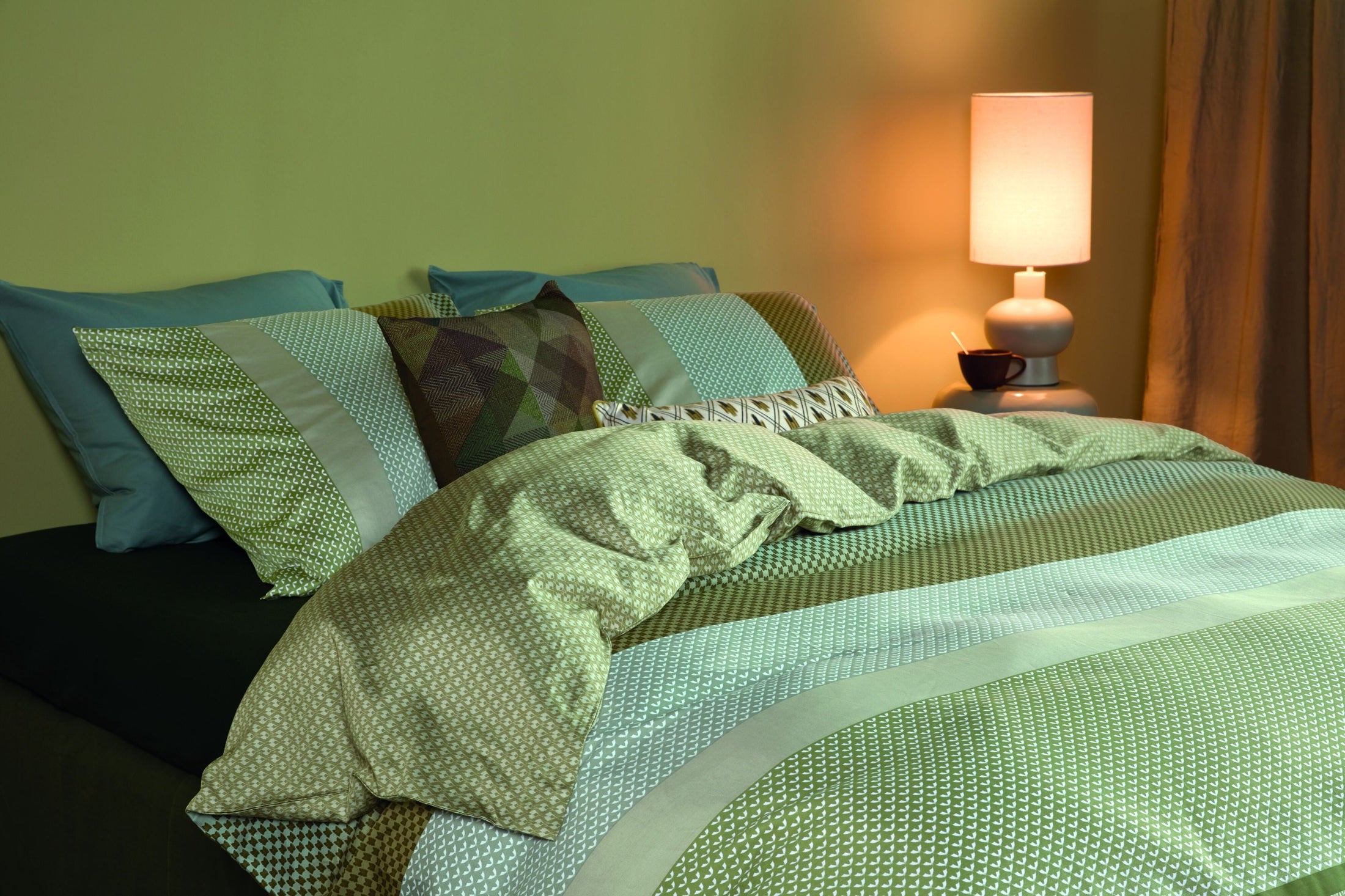 Beddinghouse Dekbedovertrek Satijn Marthe Groen