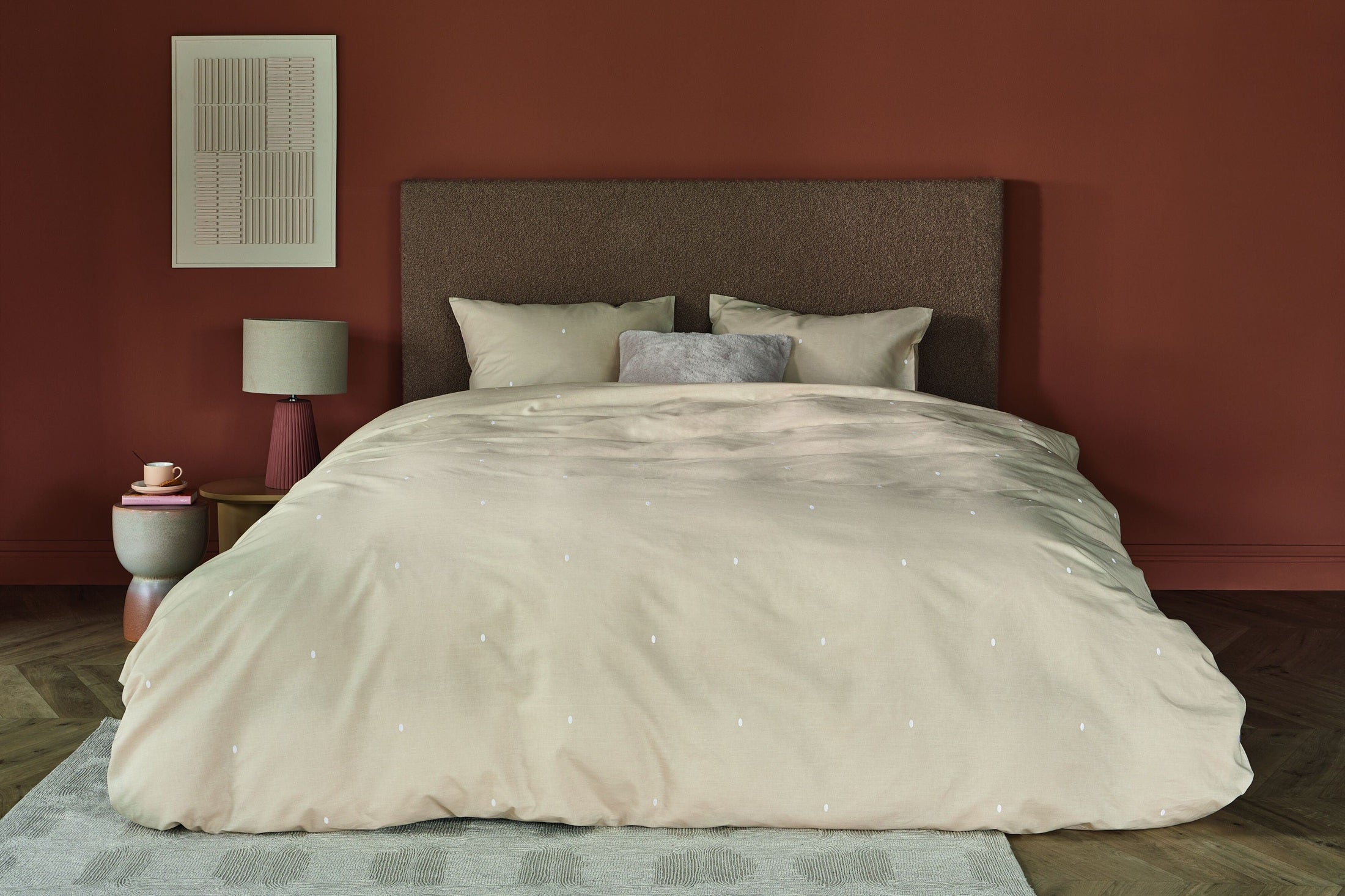 Beddinghouse Dekbedovertrek Katoen Monsoon Zand