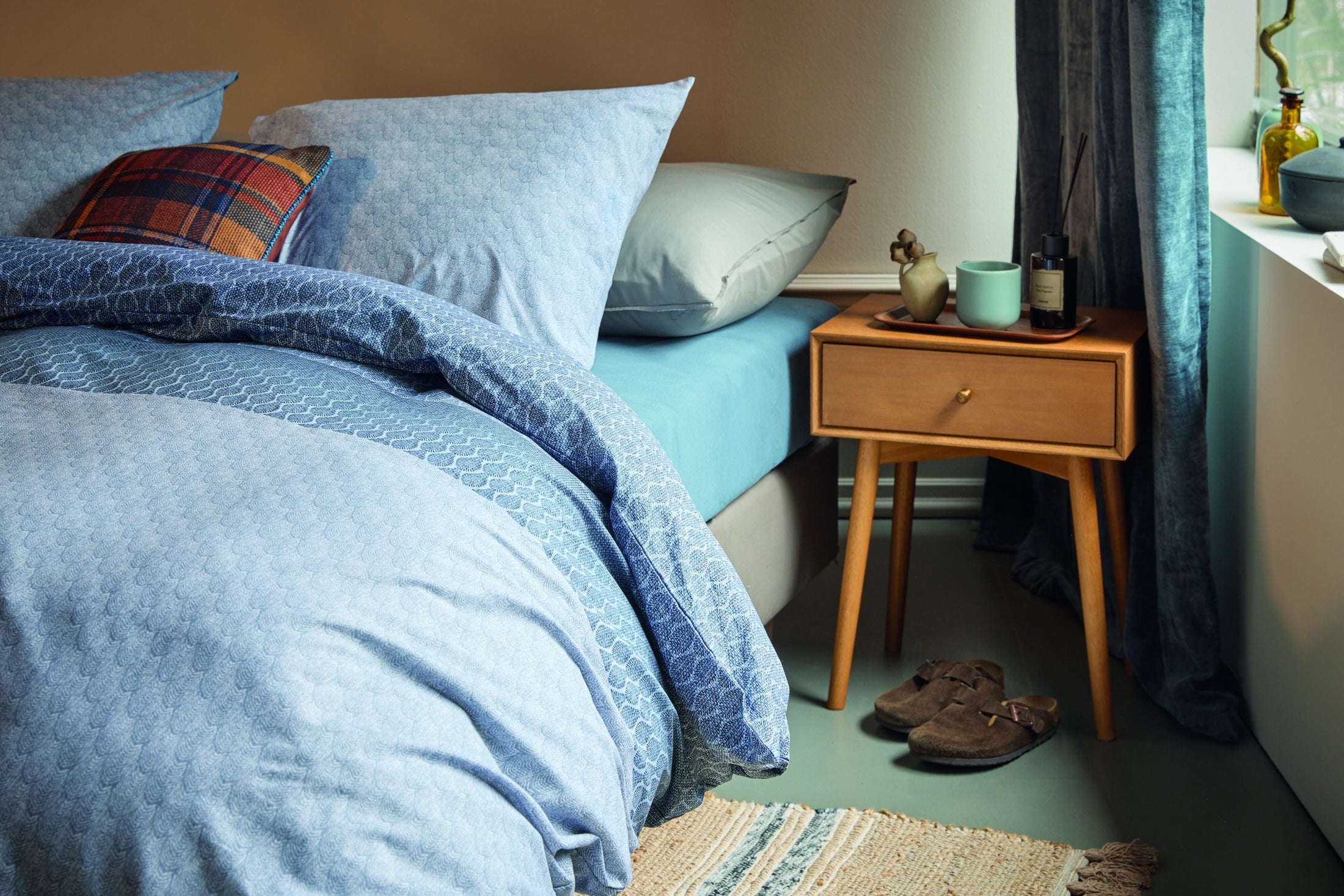 Beddinghouse Dekbedovertrek Katoen Sanna Blauw