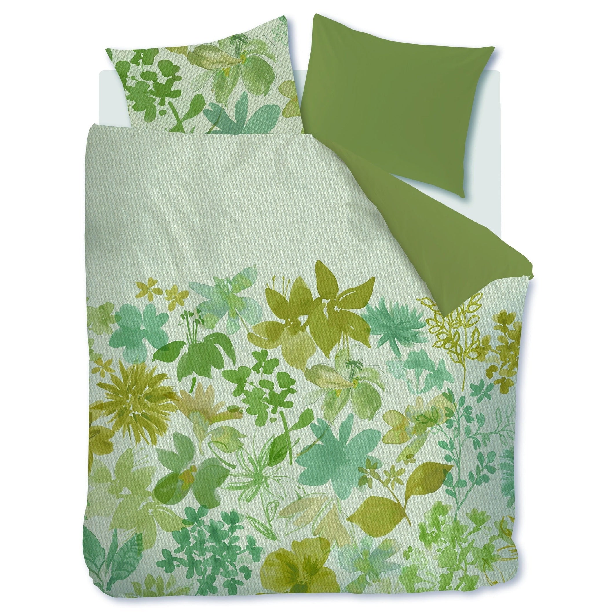 Beddinghouse Dekbedovertrek Katoen Lilian Groen