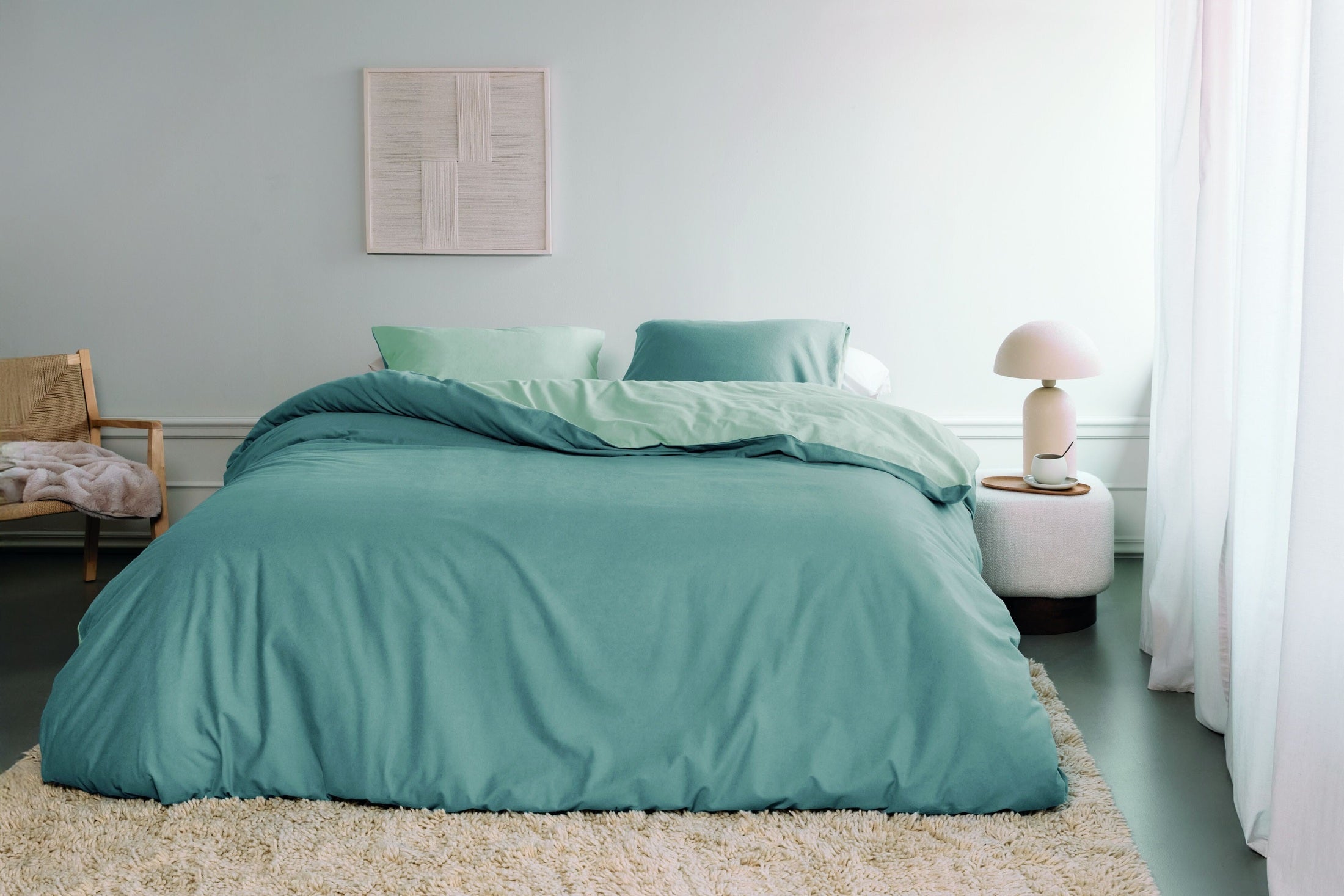 Beddinghouse Dekbedovertrek Flanel Warm Blauw