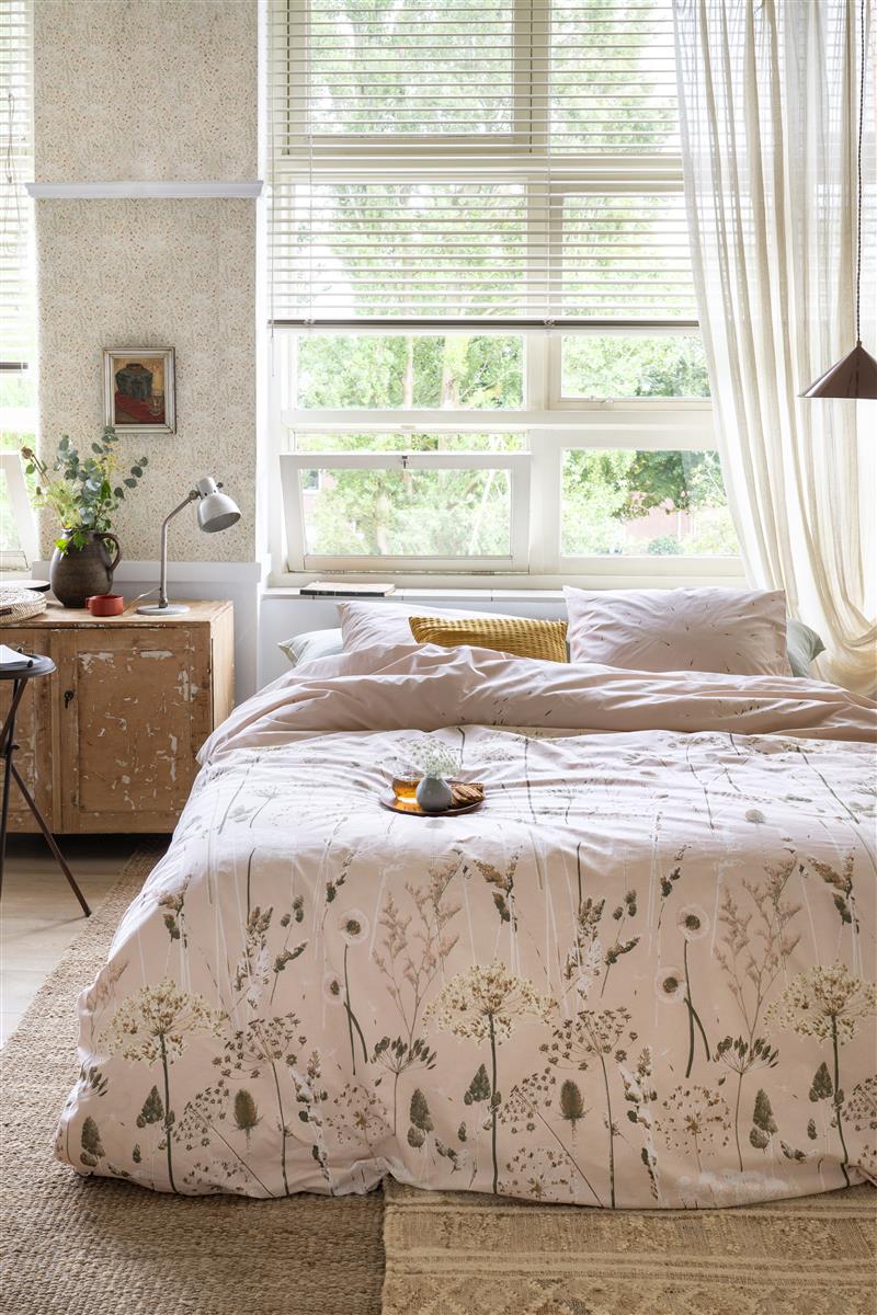 Housse de couette Ariadne at Home en coton rose doux