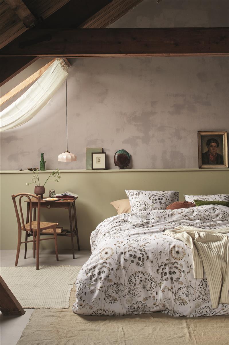 Ariadne at Home Housse de couette Flanelle Windy Blanc cassé