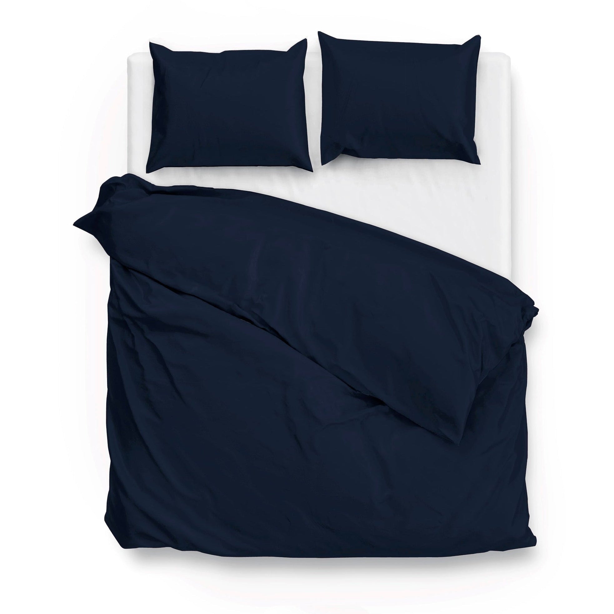 Zo Home Housse de couette Satin Satinado Bleu Marine