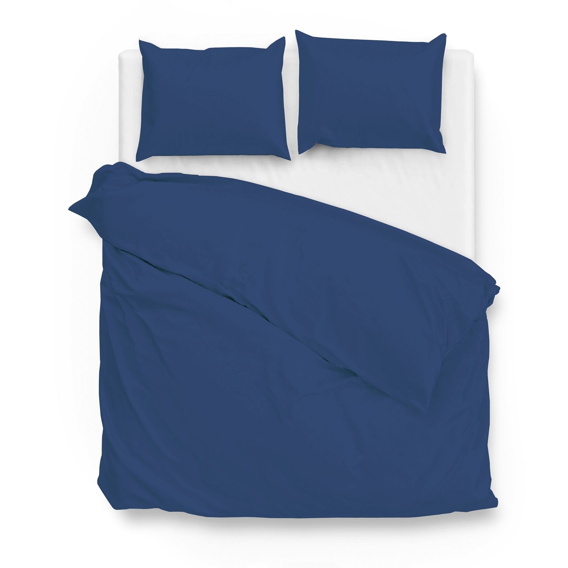 Zo Home Housse de couette Satin Satinado Soirée Bleu