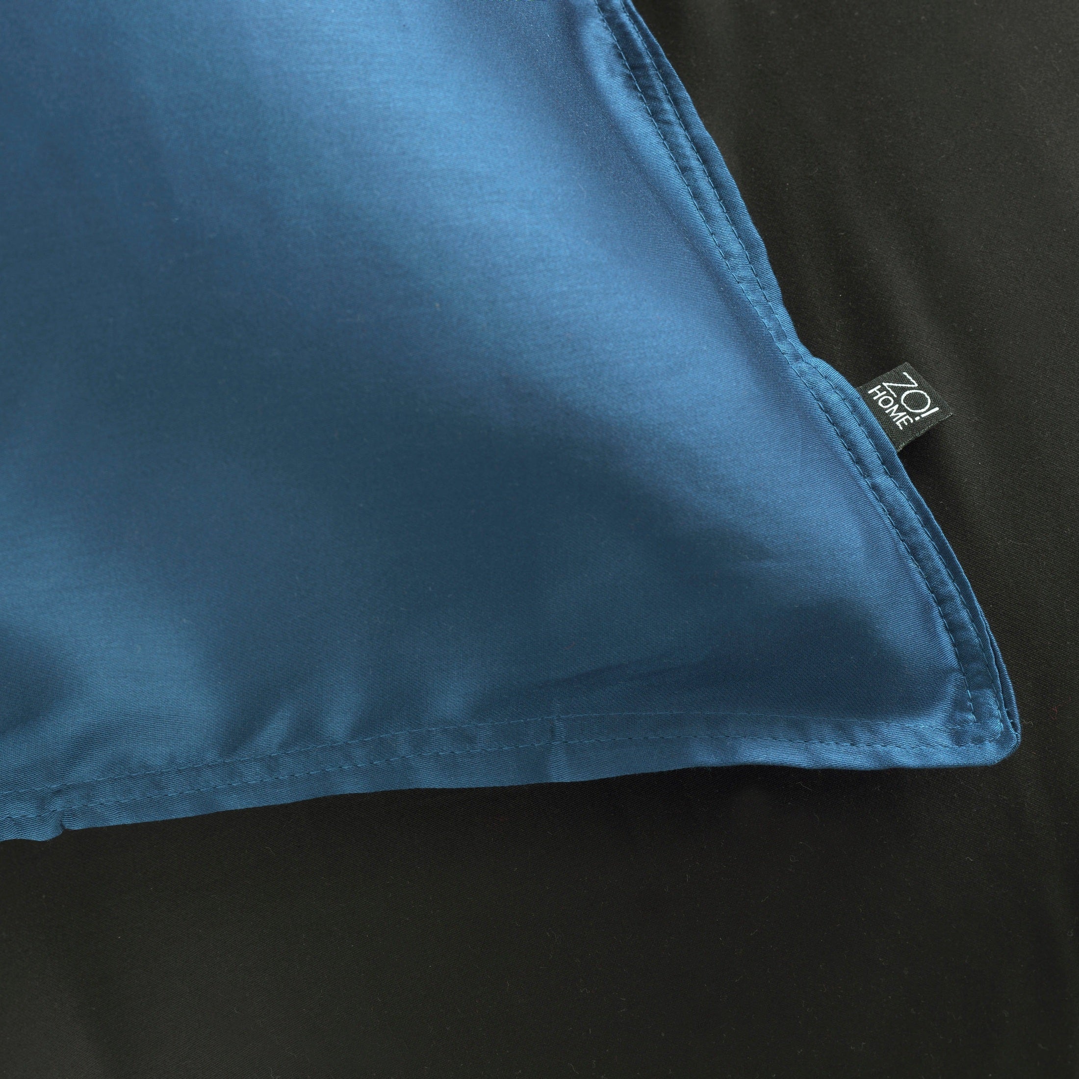 Zo Home Housse de couette Satin Satinado Soirée Bleu