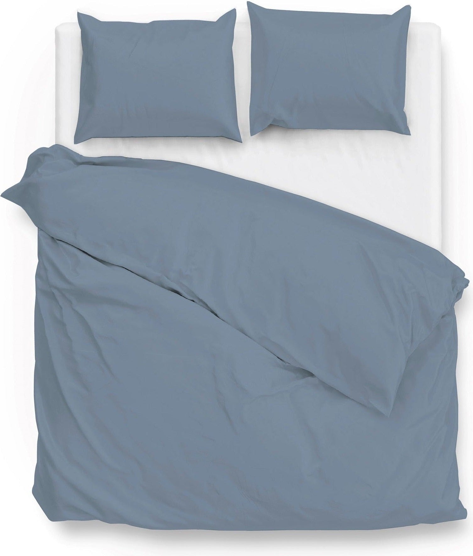 Zo Home Housse de couette Satin Satinado Riviera Bleu