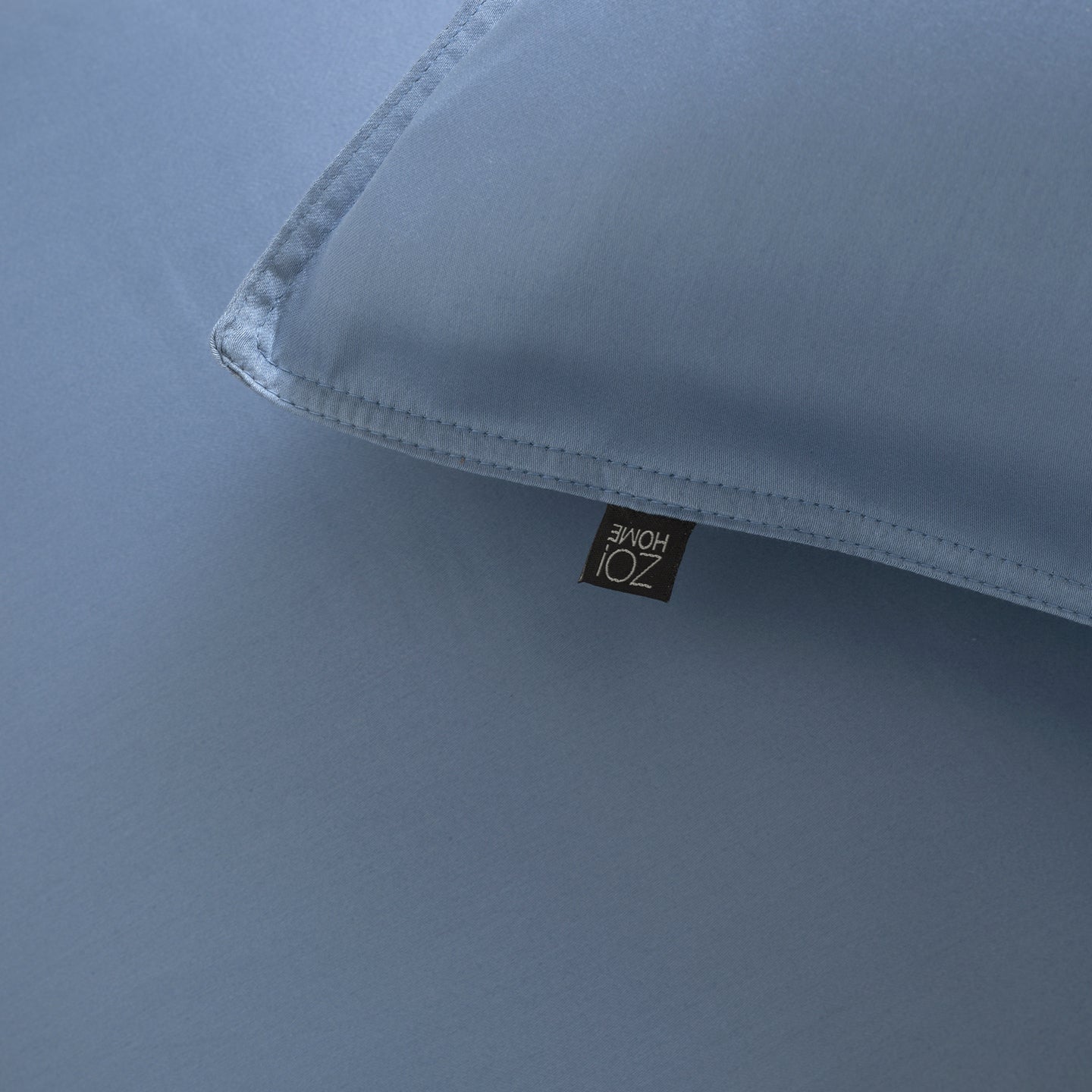 Zo Home Housse de couette Satin Satinado Riviera Bleu
