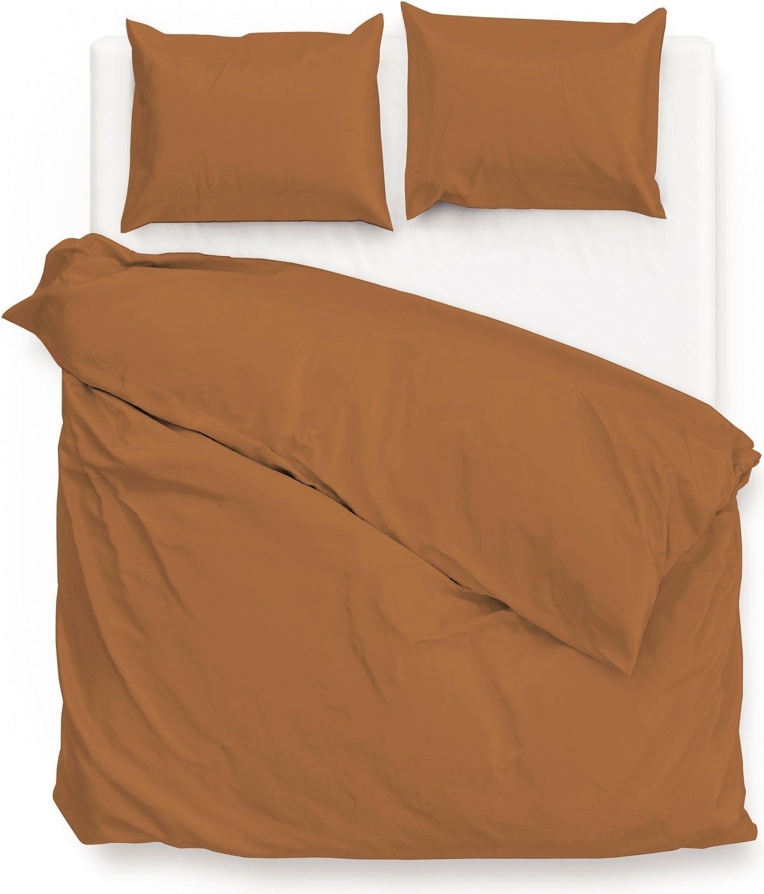 Zo Home Bettbezug Satin Satinado Cognac Brown
