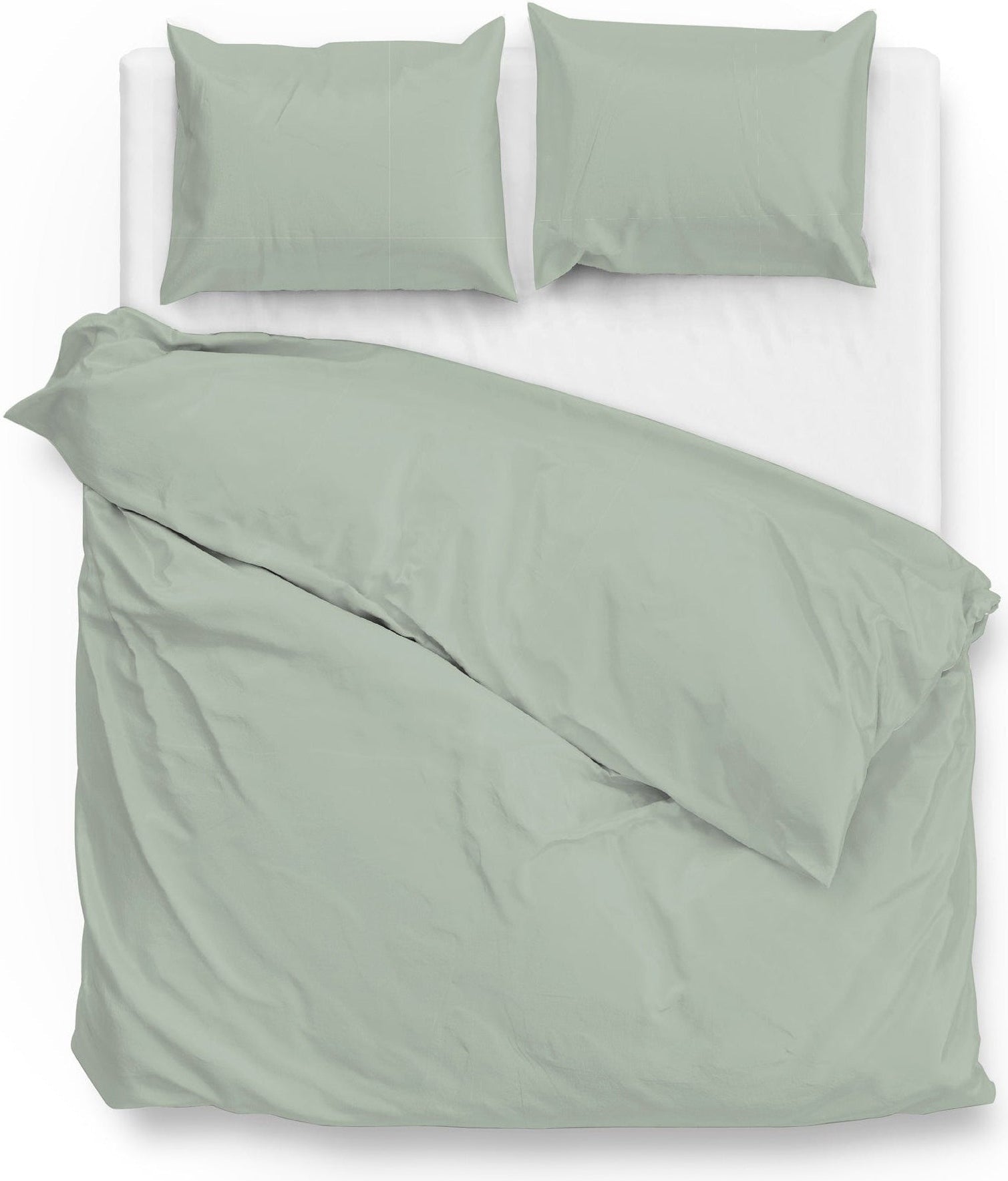 Zo Home Housse de Couette Satin Satinado Mousse Vert