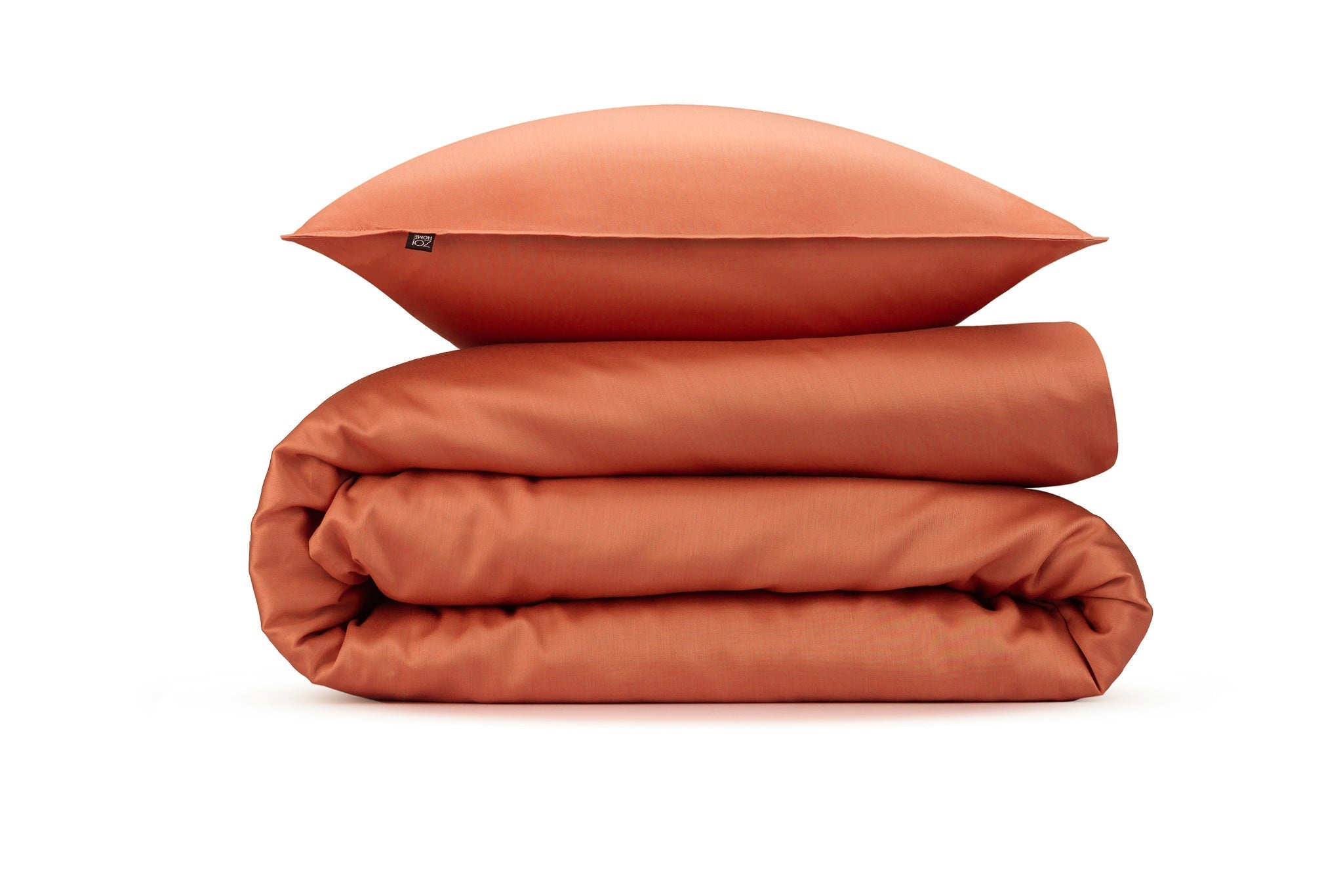 Zo Home Housse de couette Satin Satinado Cuivre Orange