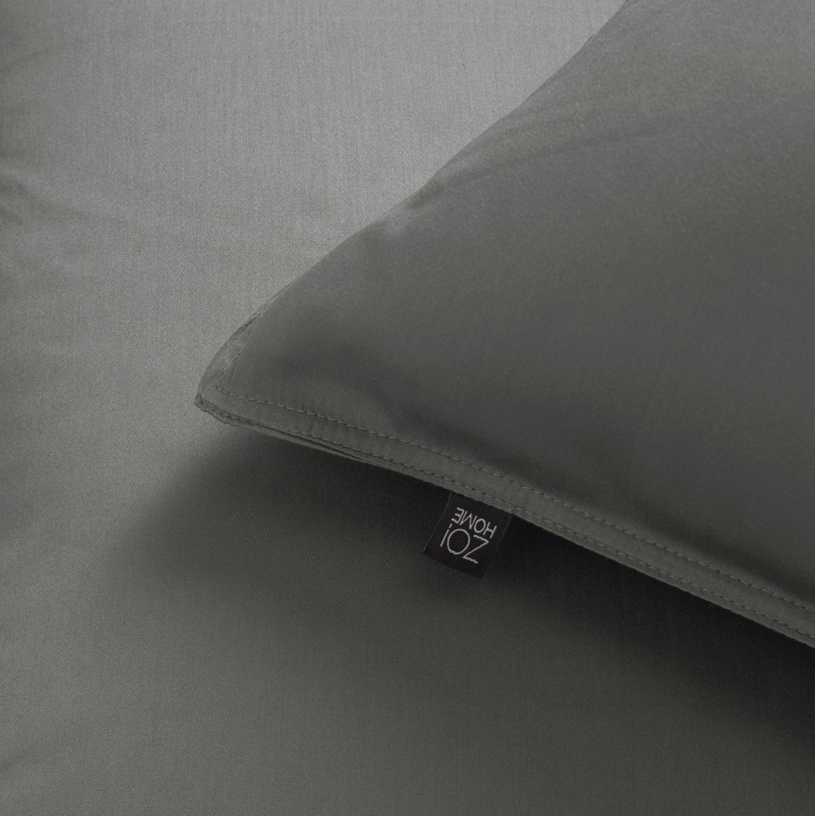 Zo Home Housse de couette Satin Satinado Classique Anthracite