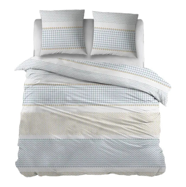 Sleepnight Housse de Couette Coton Alicia Bleu