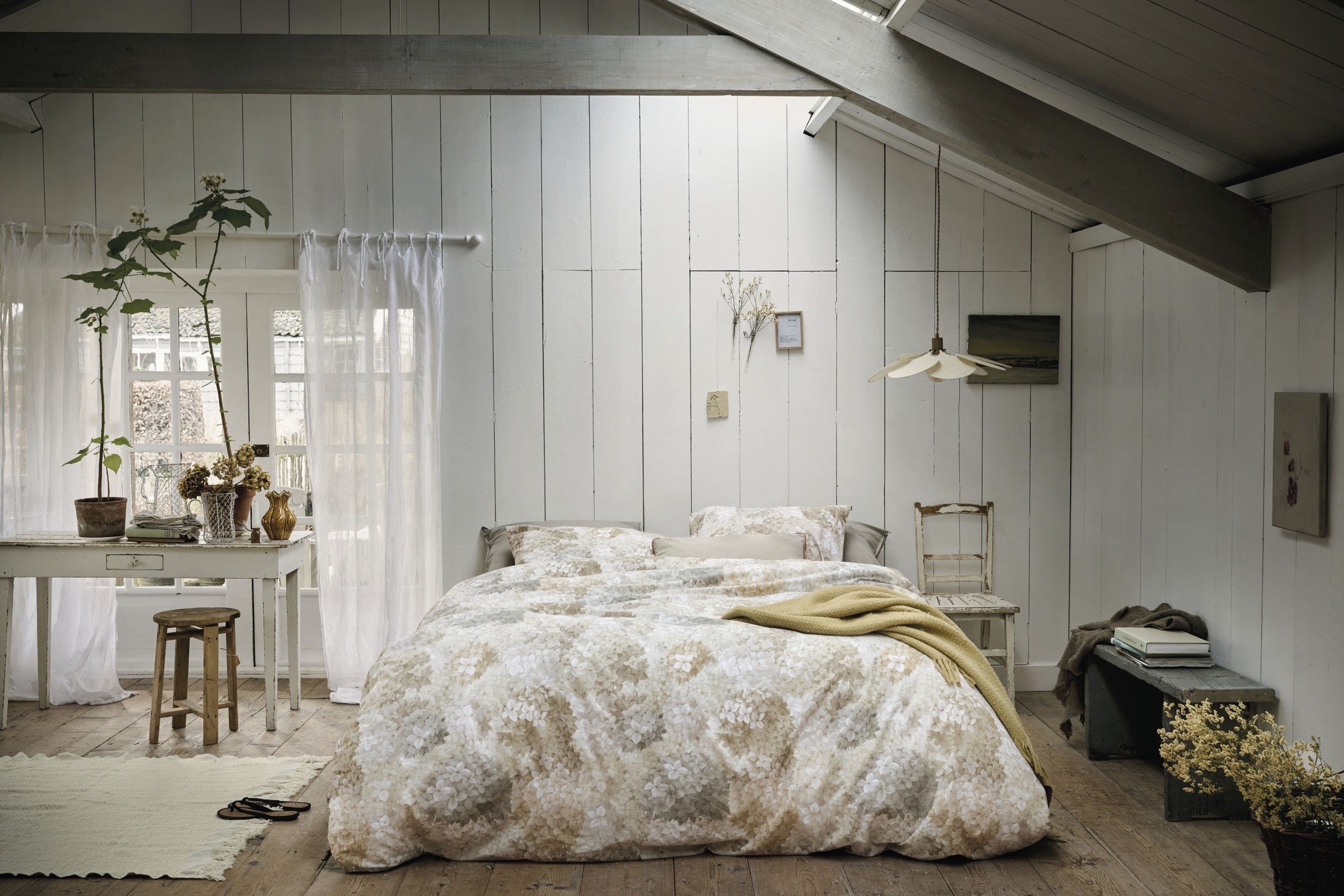 Ariadne at Home Dekbedovertrek Katoen All Petals Naturel