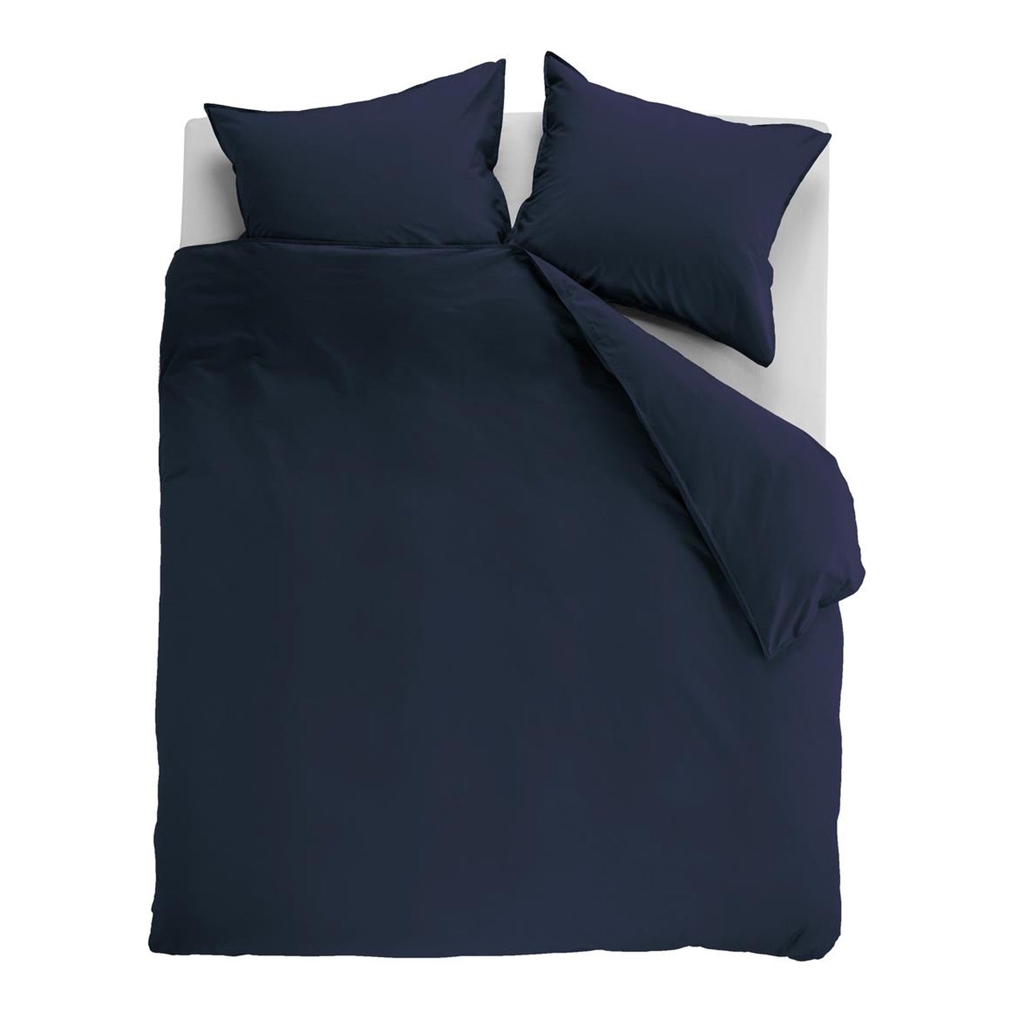 Ambiante dekbedovertrek katoen Cotton uni, Donker blauw