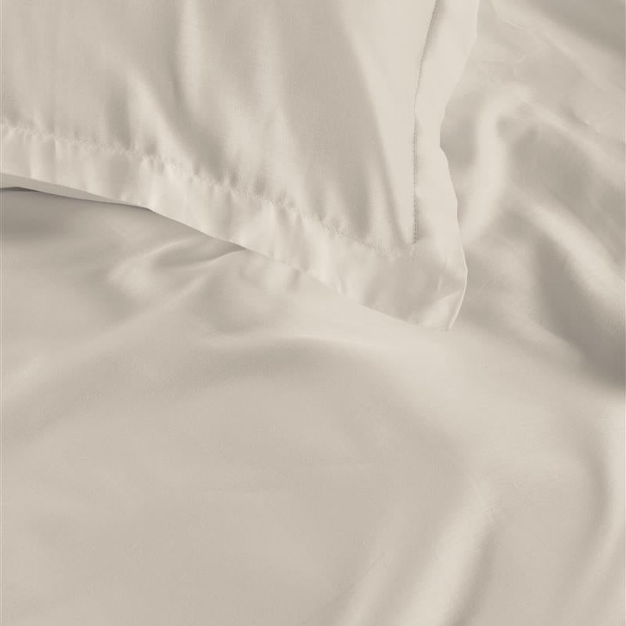 Ambiante dekbedovertrek katoensatijn satin uni, wit