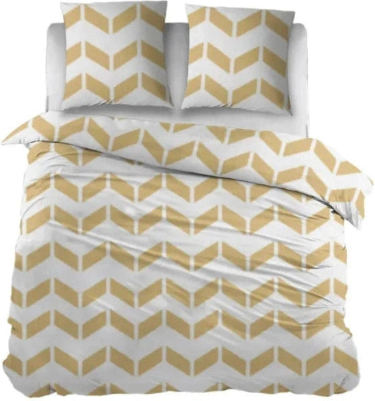 Housse de couette Sleepnight en coton Annete Jaune