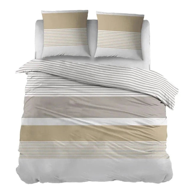Sleepnight Housse de Couette Coton Audrey Gris