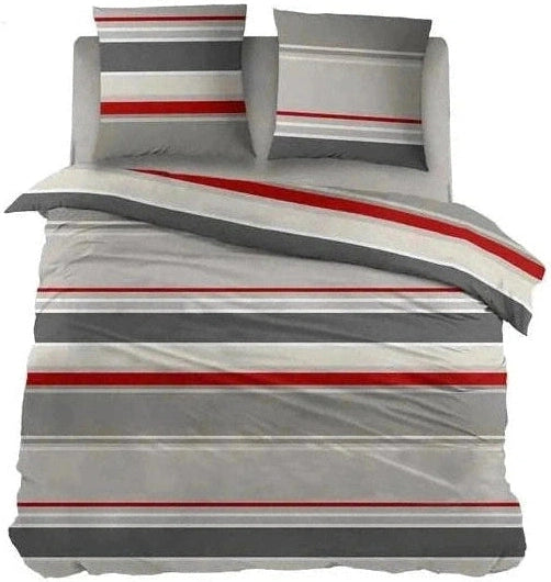 Parure de draps en flanelle Sleepnight Basha Rouge