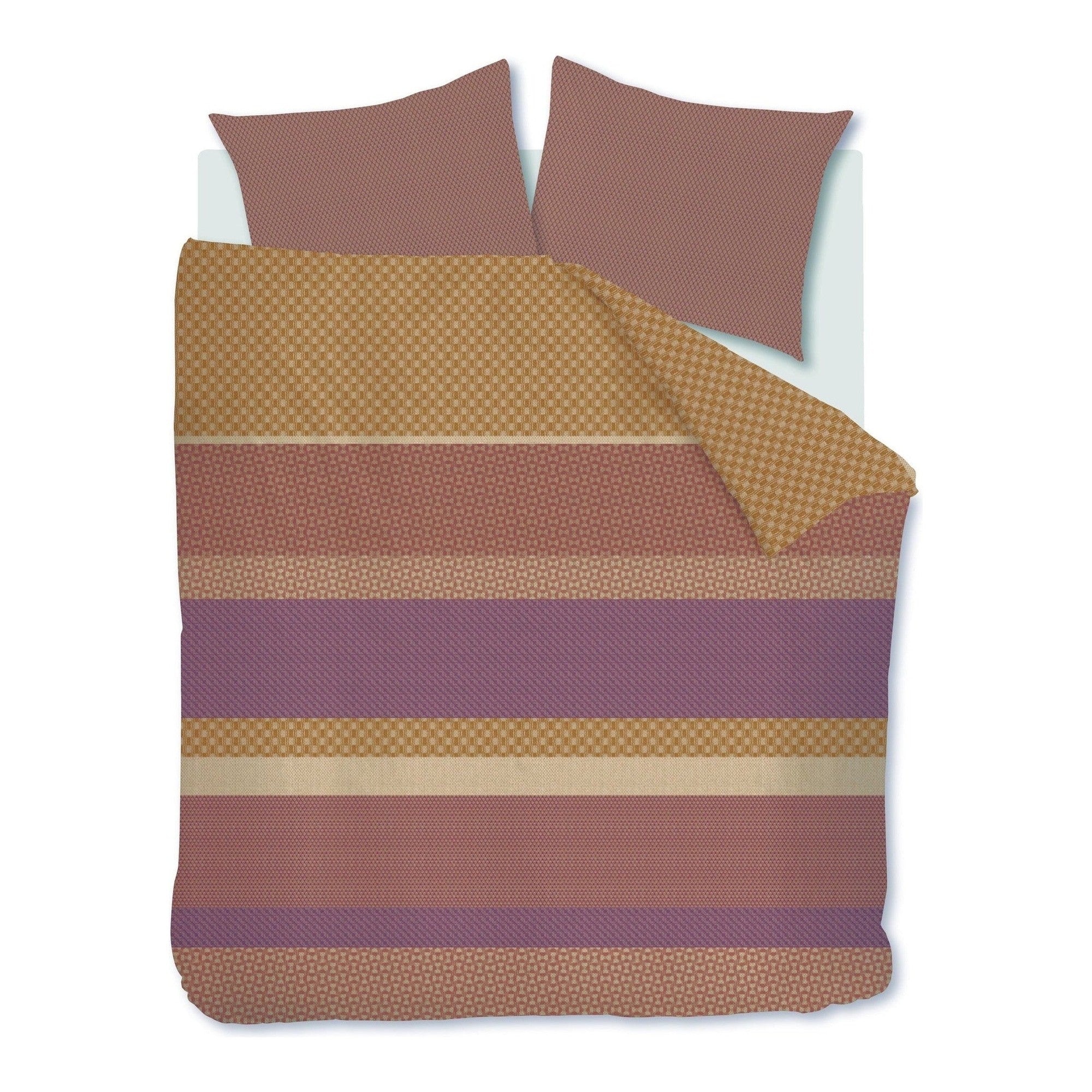 Beddinghouse dekbedovertrek flanel Fera bruin