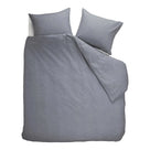Beddinghouse dekbedovertrek flanel Frost Blauwgrijs