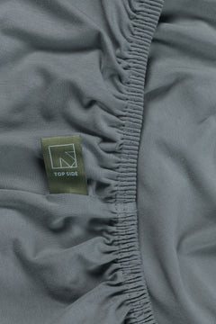 Beddinghouse Drap-housse pour surmatelas Jersey Super Stretch Gris bleu