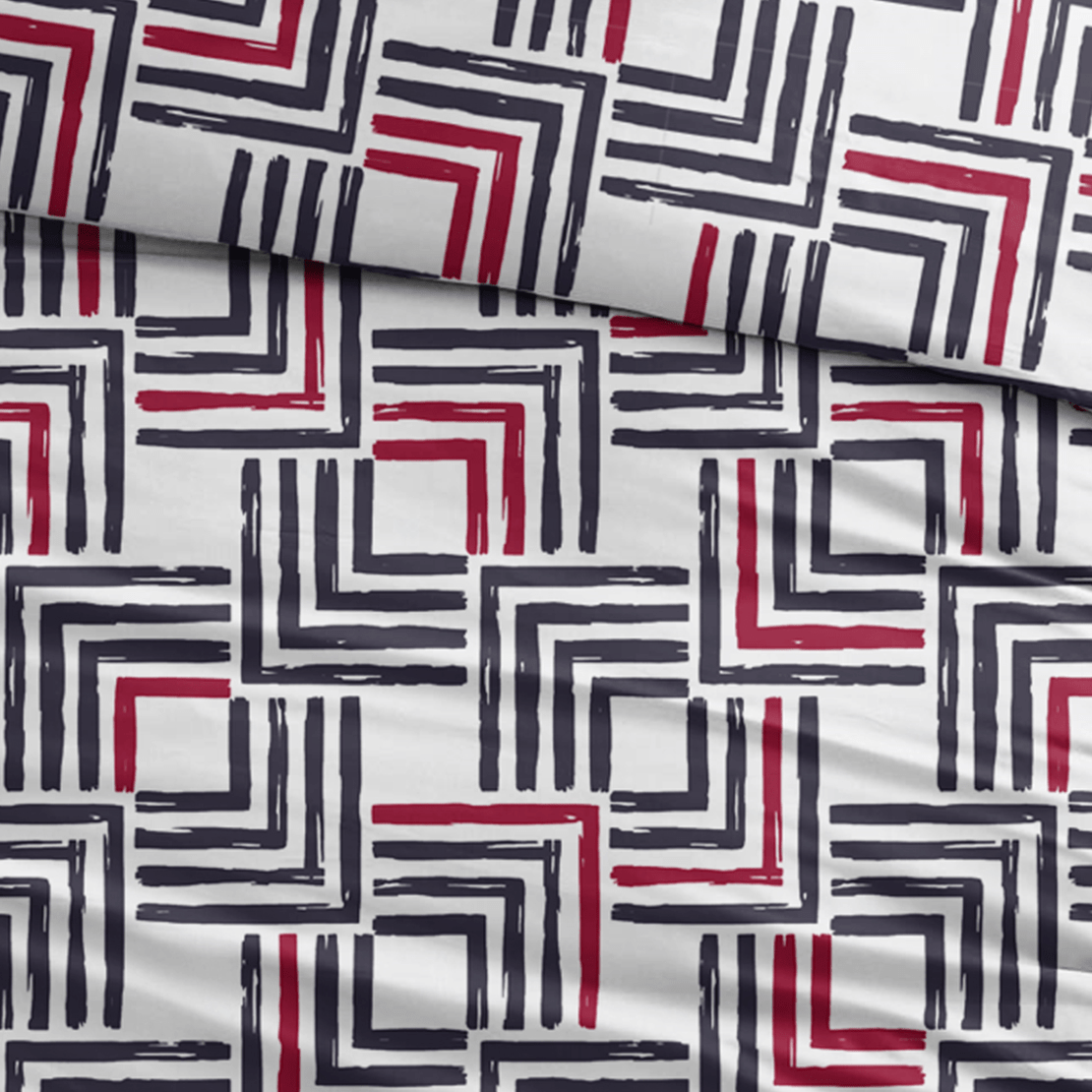 Housse de Couette Sleepnight Coton Birgit Bleu