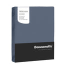 Bonnanotte hoeslaken jersey elastan zilverblauw