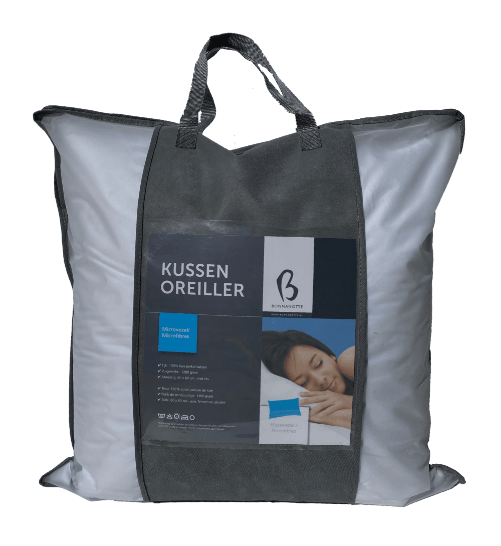 Bonnanotte Hoofdkussen 60 x 60 cm Hoofdkussen Synthetisch Microvezel