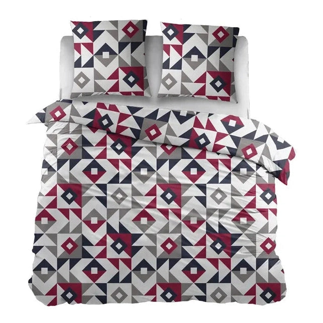 Sleepnight Housse de Couette Coton Brit Gris