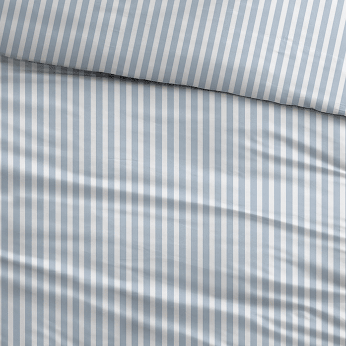 Sleepnight Housse de Couette Coton Carine Bleu