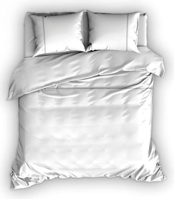 Cascina Colorini Dekbedovertrek Dekbedovertrek Percale Divina Wit Sand