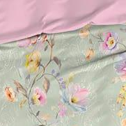 Satin d'Or Dekbedovertrek Satijn Charlotte Groen