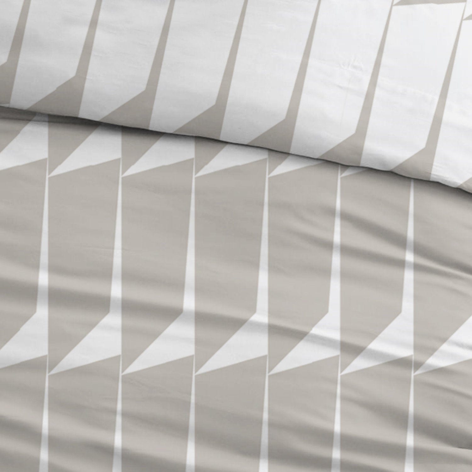 Cottons Dekbedovertrek Dekbedovertrek Katoen Agnes Taupe