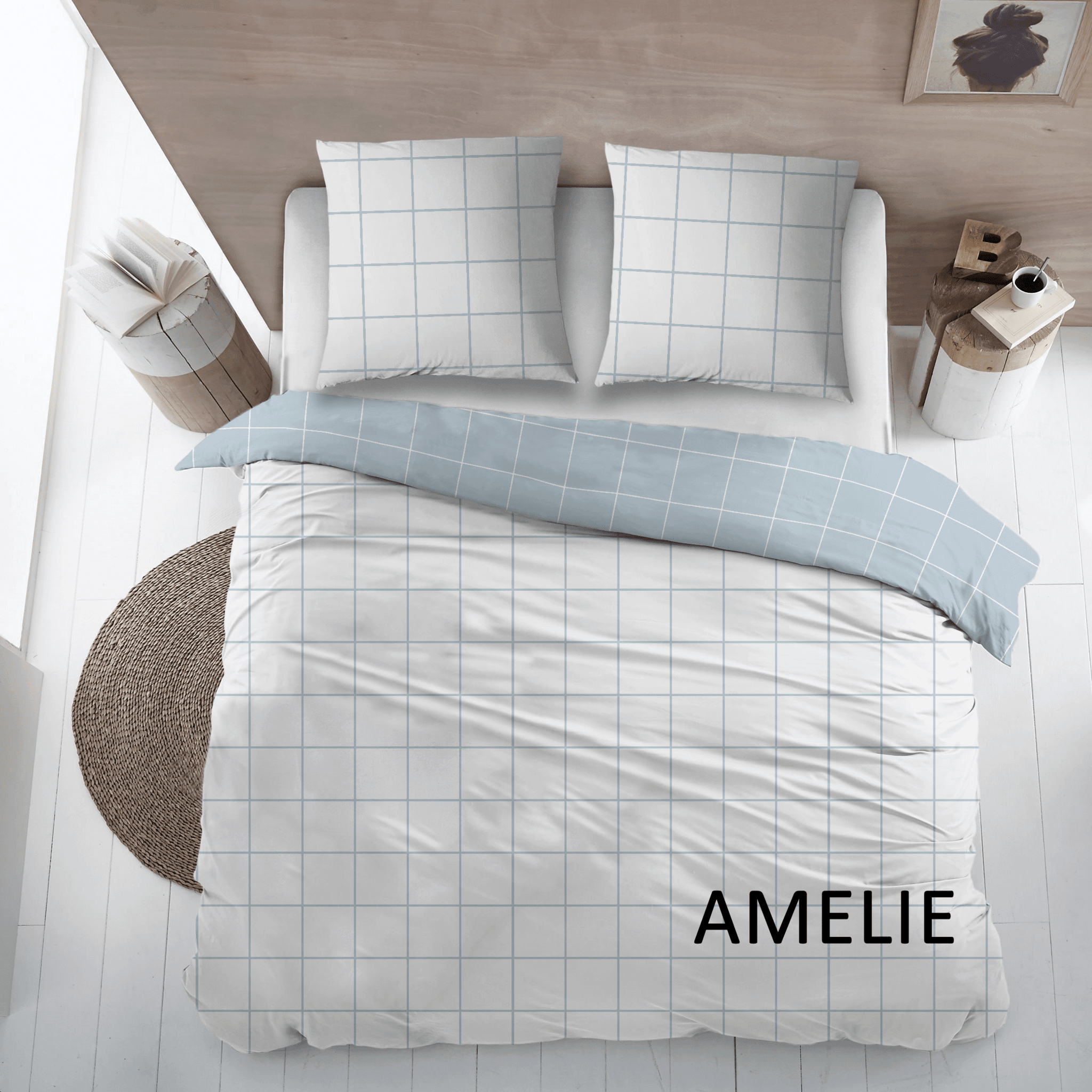 Cottons Dekbedovertrek Dekbedovertrek Katoen Amelie Blue