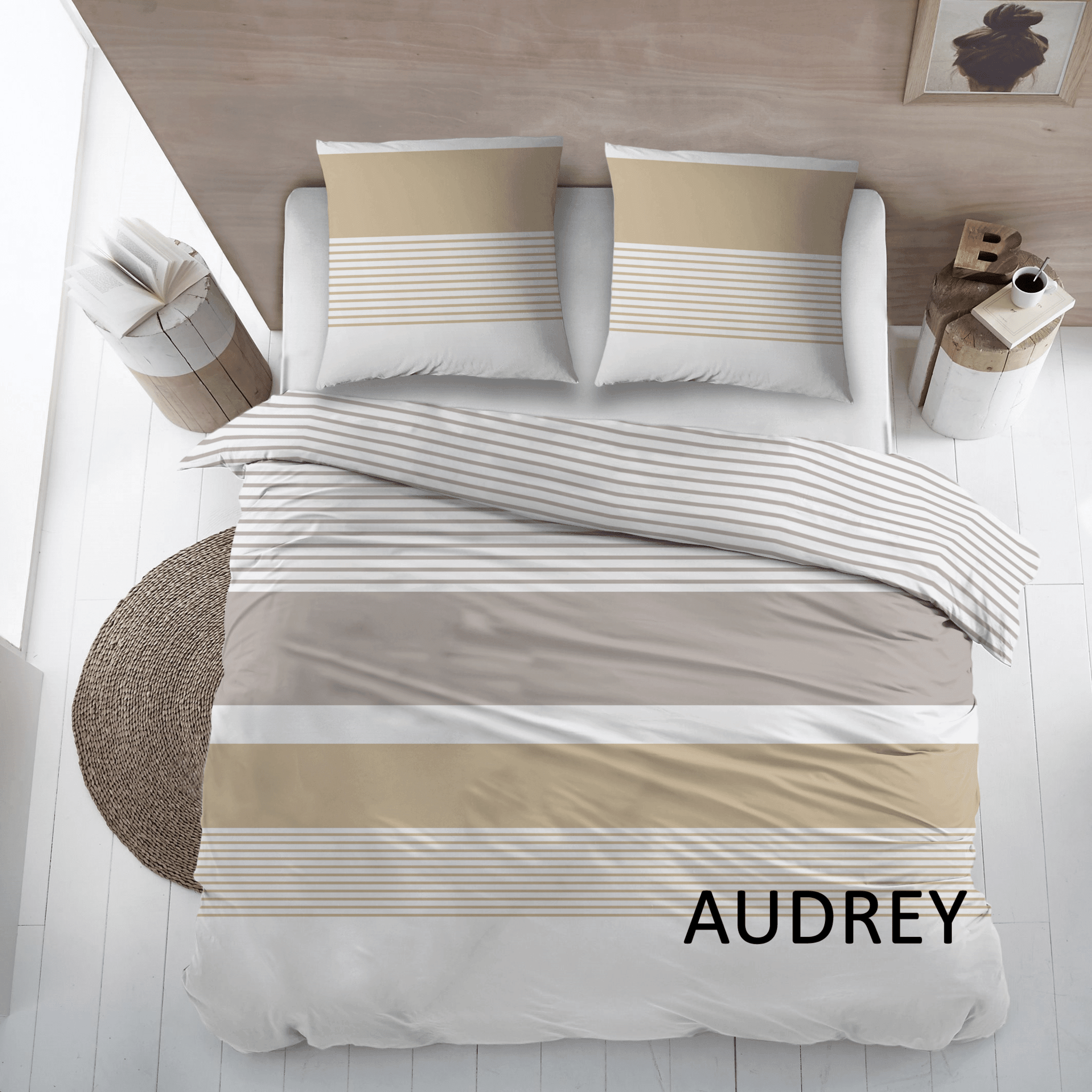 Cottons Dekbedovertrek Dekbedovertrek Katoen Audrey Grey