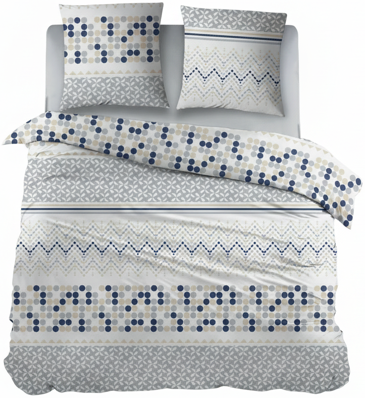 Cottons Dekbedovertrek Dekbedovertrek Katoen Petrus Blue