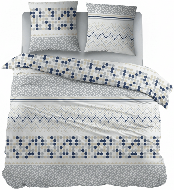 Cottons Dekbedovertrek Dekbedovertrek Katoen Petrus Blue