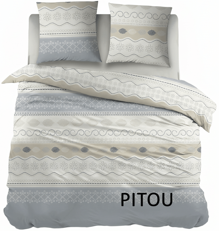 Cottons Dekbedovertrek Dekbedovertrek Katoen Pitou Blue