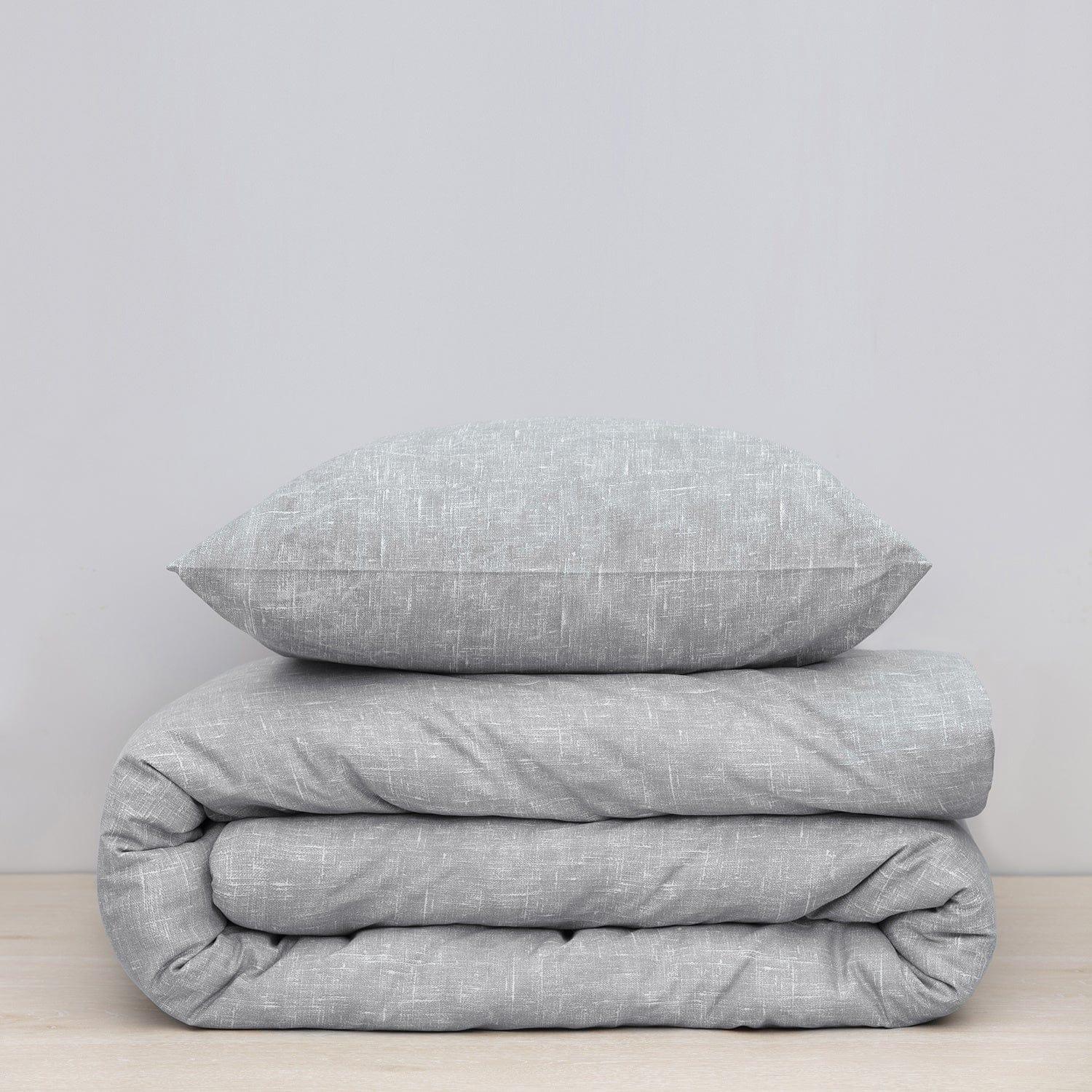 Damai Dekbedovertrek Dekbedovertrek Bio Katoen Ebba Grey