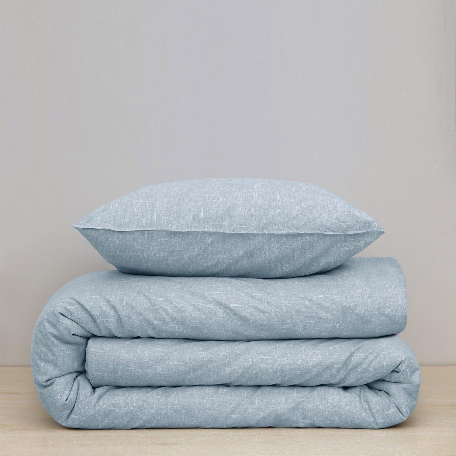 Damai Dekbedovertrek Dekbedovertrek Bio Katoen Ebba Soft Blue