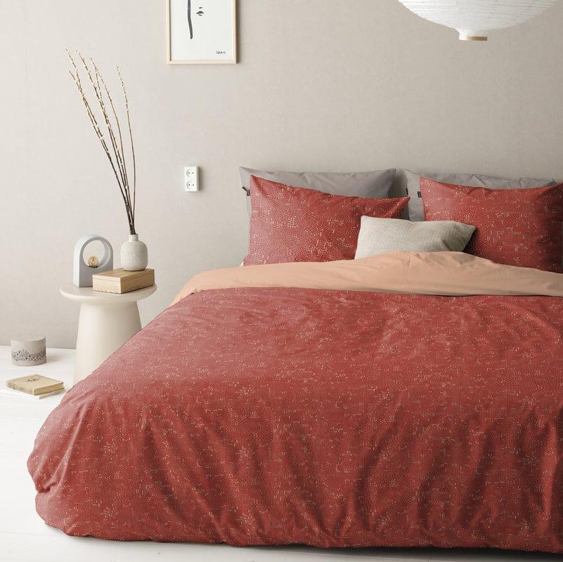 Damai Dekbedovertrek Dekbedovertrek Bio Katoen Swift Burned Red
