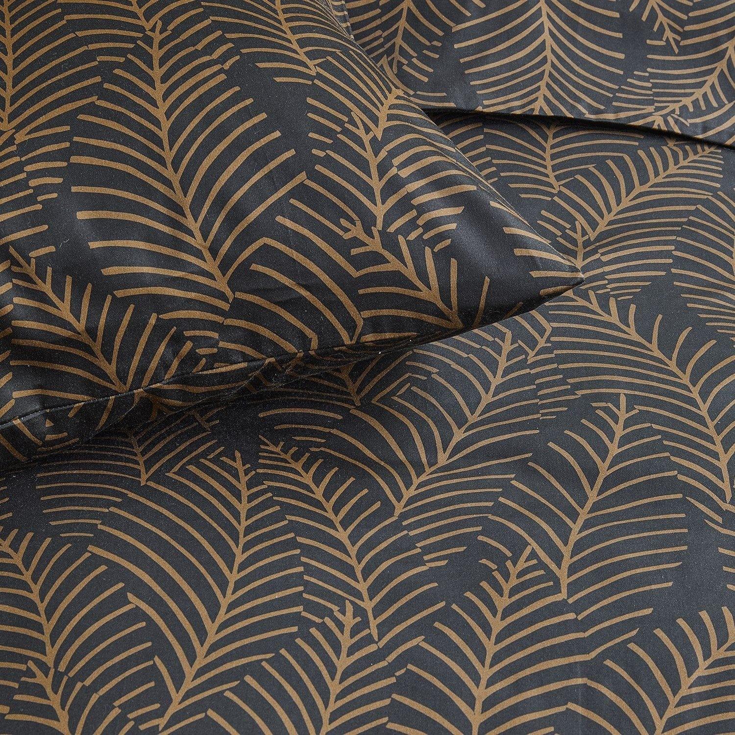 Damai Dekbedovertrek Dekbedovertrek Satijn Bellezza Off Black