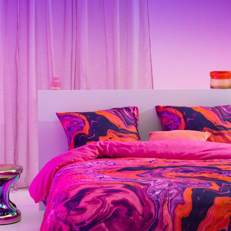 Damai Dekbedovertrek Dekbedovertrek Satijn Trance Shocking Pink