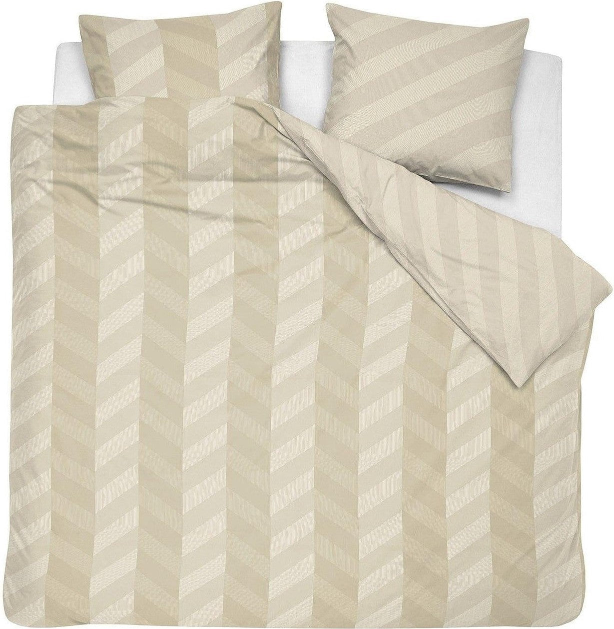 Damai Organic Dekbedovertrek Dekbedovertrek Bio Satijn Atomy Soft Beige